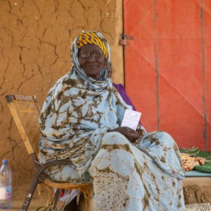 Ramatou, 56, is diabetic and hypertensive, and was glad to be vaccinated against COVID-19.